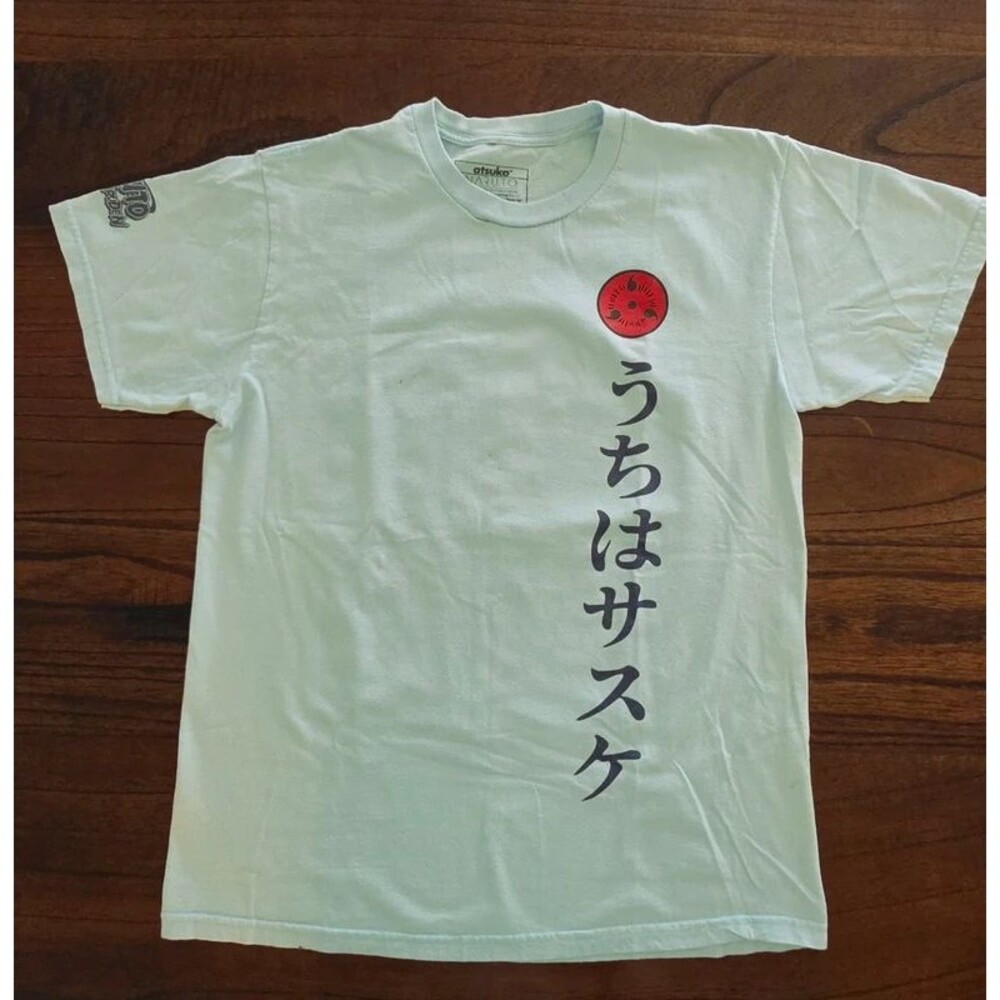 Atsuko Naruto Shippuden Sasuke Uchiha T Shirt Medium Anime Graphic Blue